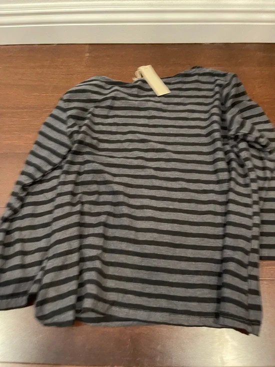 cut loose grey black stripe shirt medium nwt - Picture 5 of 5